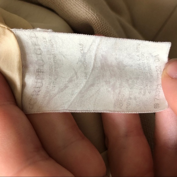 Valentino Vintage Tan Fitted Mini Dress Size 8 - Picture 14 of 15